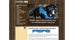 Desktop Screenshot of chiwawadog.com
